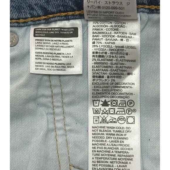 LEVI'S 514 Straight Jeans Denim Relax Medium Wash Mid Rise Classic Baggy 40 x 30 - Picture 11 of 13